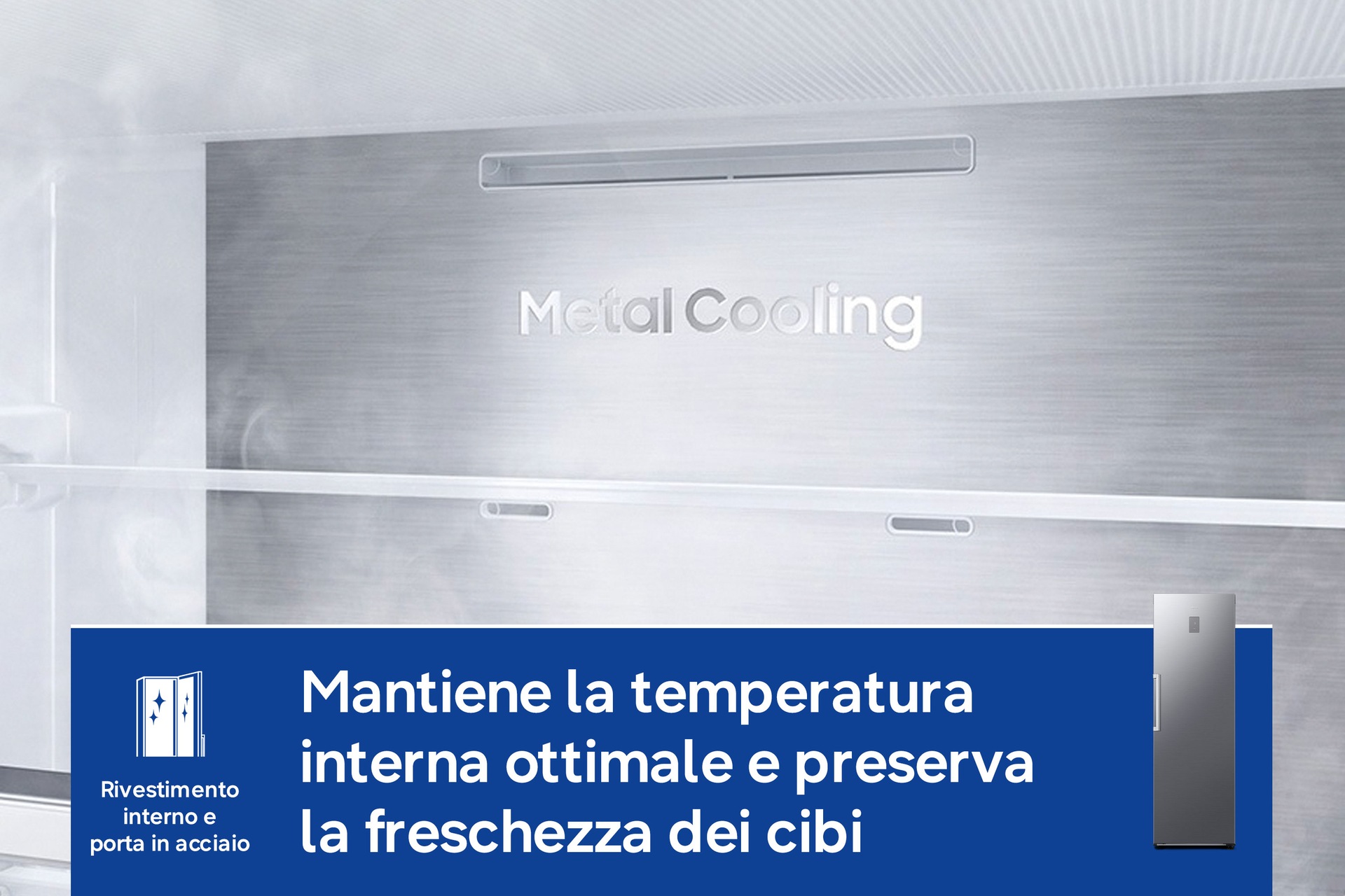 Frigorifero Monoporta Samsung Serie Bespoke AI 387L RR70H39CCTEF Silver