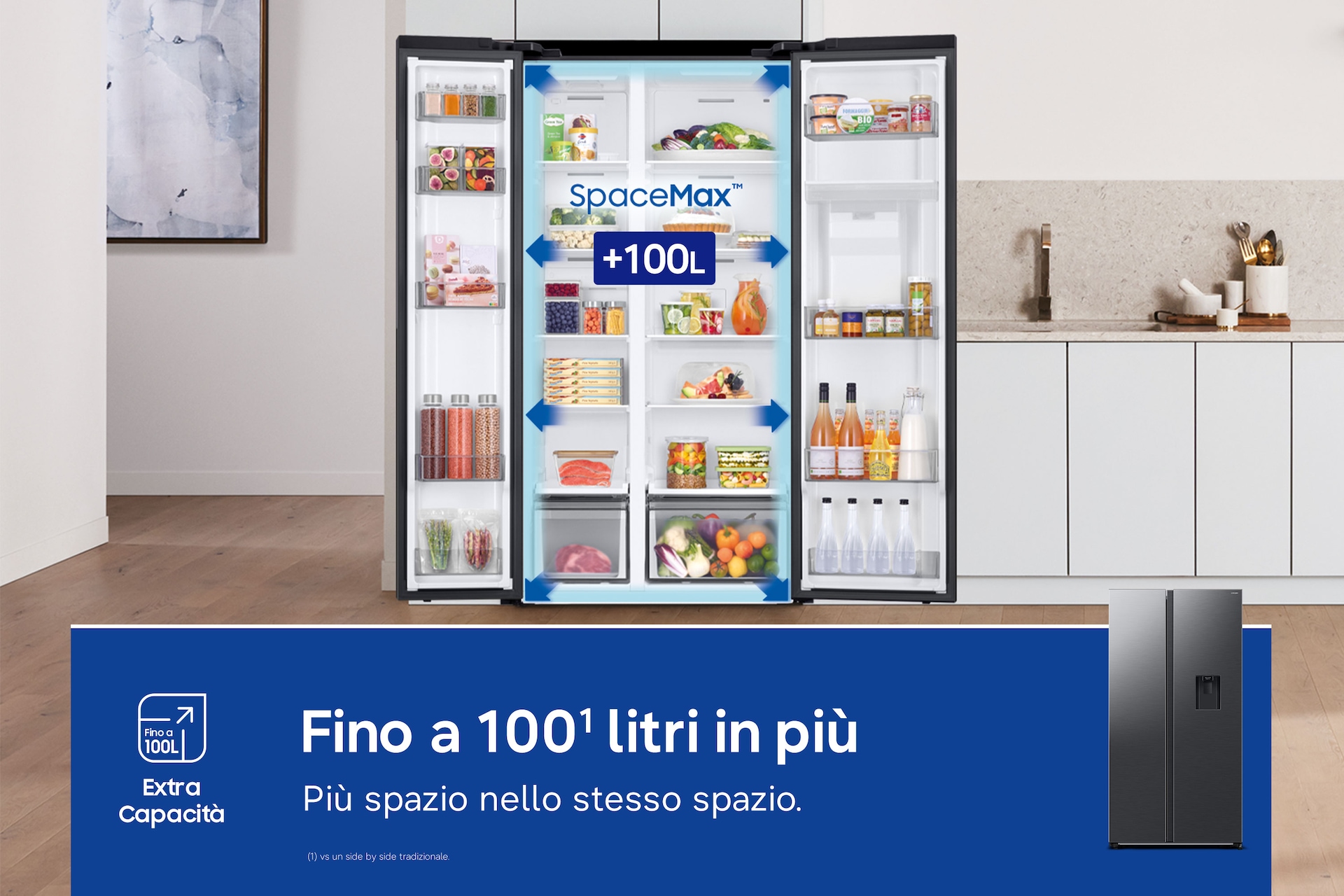 Frigorifero Side by Side Samsung Air Space AI 583L RS57DG400EM9EF Inox