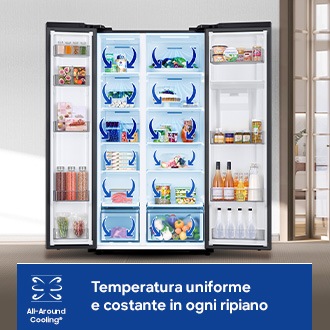 Frigorifero Side by Side Samsung Air Space AI 583L RS57DG400EM9EF Inox
