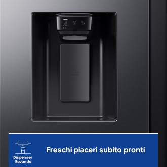 RS4000DC Side by Side with Large Capacity RS57DG400EM9EF Black