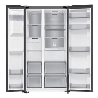 front-open-without-food Clean Black