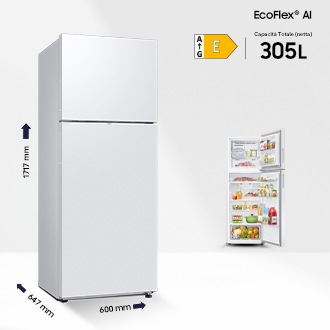 Frigorifero Doppia Porta Samsung EcoFlex AI 305L RT31CG5624S9 Grey