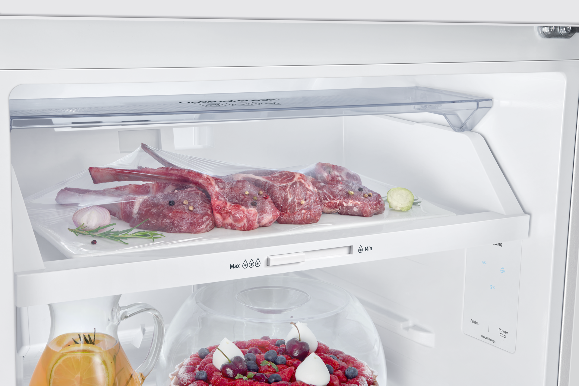 Frigorifero Doppia Porta Samsung EcoFlex AI 305L RT31CG5624S9 Detail-Optimal-Fresh White 