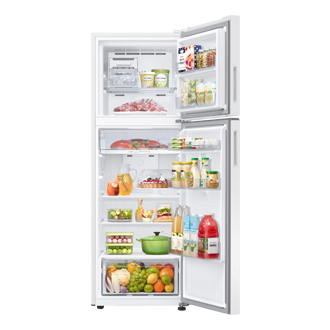 Frigorifero Doppia Porta Samsung EcoFlex AI 305L RT31CG5624S9 Front-Open-With-Food White 