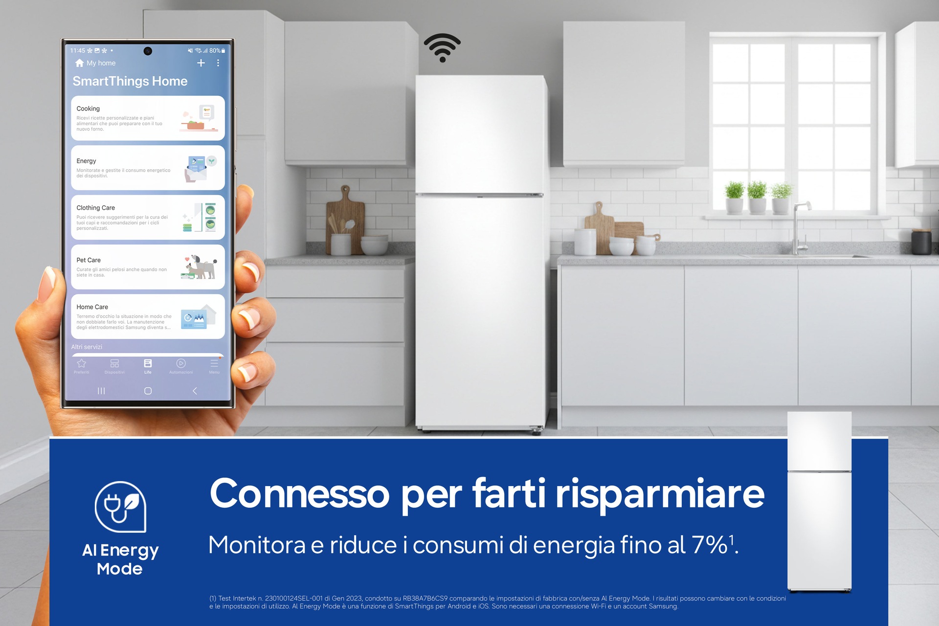Frigorifero Doppia Porta Samsung EcoFlex AI 305L RT31CG5624S9 White