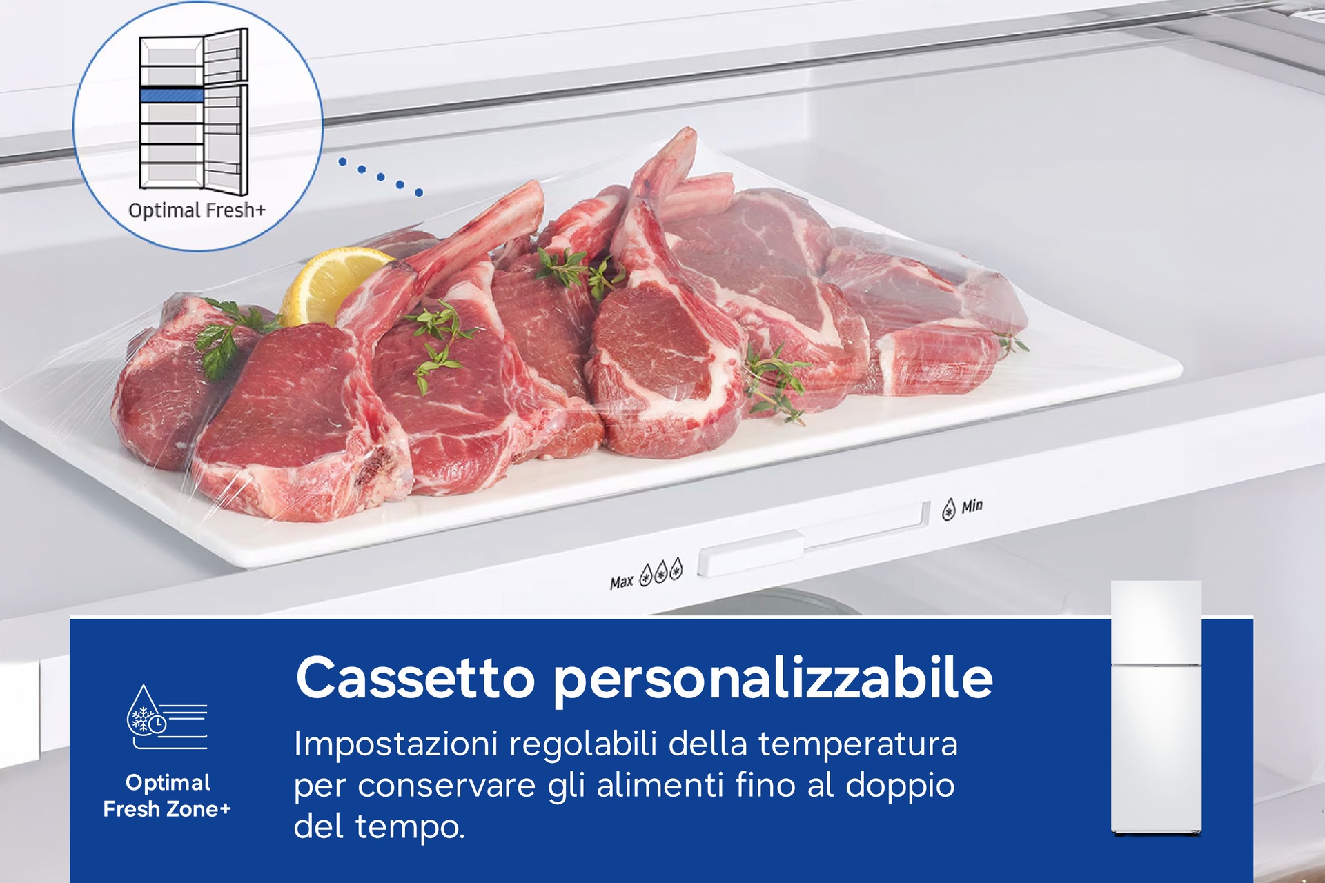 Frigorifero Doppia Porta Samsung EcoFlex AI 305L RT31CG5624S9 White