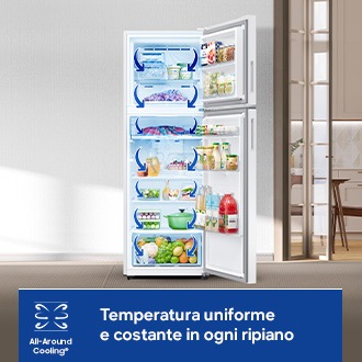 Frigorifero Doppia Porta Samsung EcoFlex AI 305L RT31CG5624S9 White