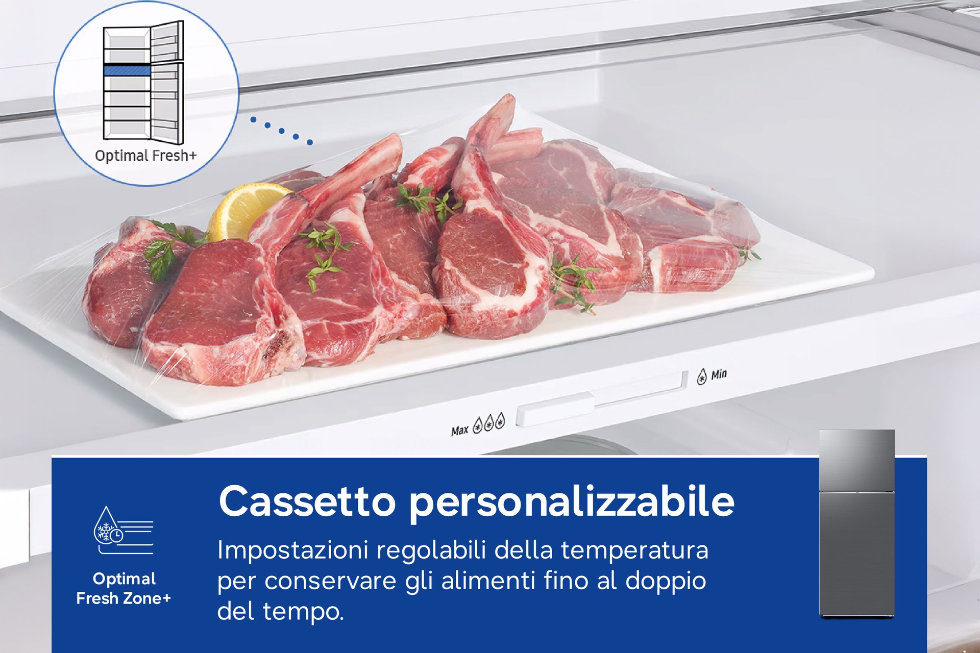 Frigorifero Doppia Porta Samsung EcoFlex AI 415L RT42CG6644S9ES Refined Inox