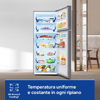 Frigorifero Doppia Porta Samsung EcoFlex AI 415L RT42CG6644S9ES Refined Inox