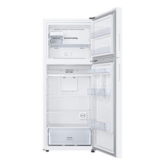 RT6300C Top Mount Freezer Refrigerators with SmartThings AI Energy Mode Front-Open-Without-Food White 