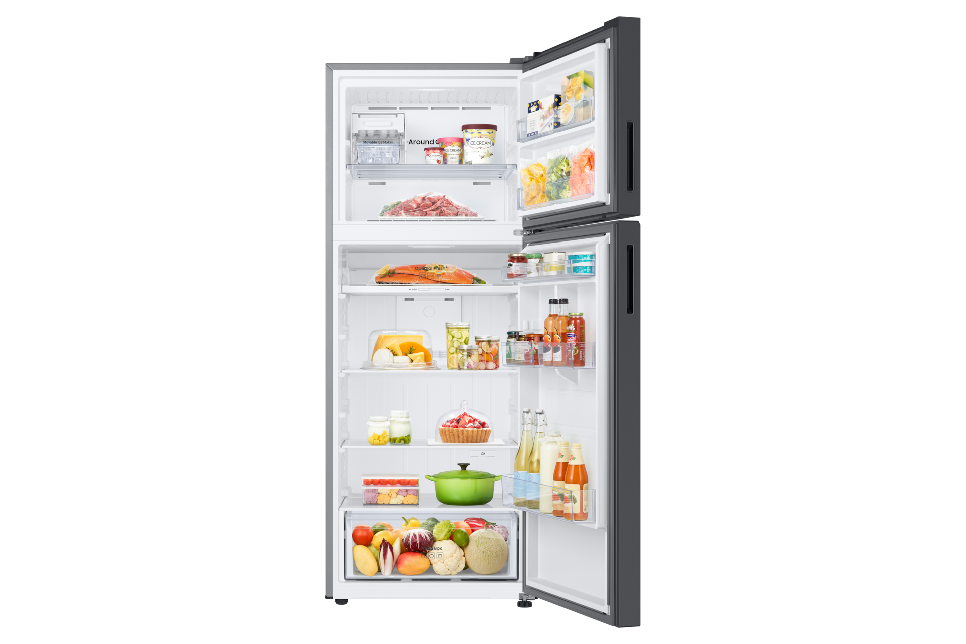 front-open-with-food Clean Black