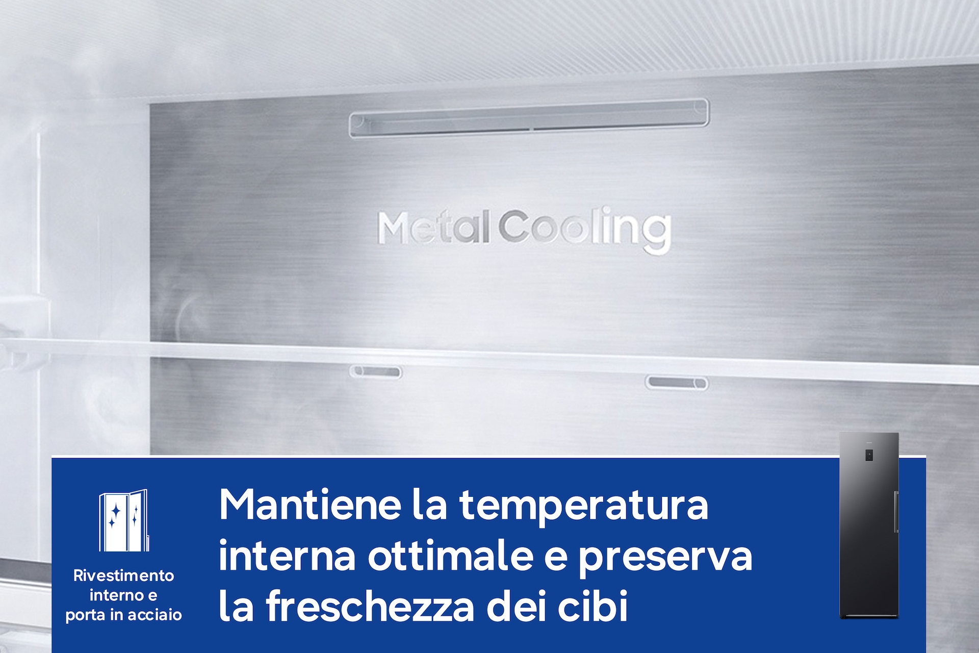 Freezer Monoporta Samsung Serie Bespoke AI 323L RZ70H32HDTEF Black