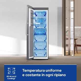 Freezer Monoporta Samsung Serie Bespoke AI 323L RZ70H32HDTEF Black