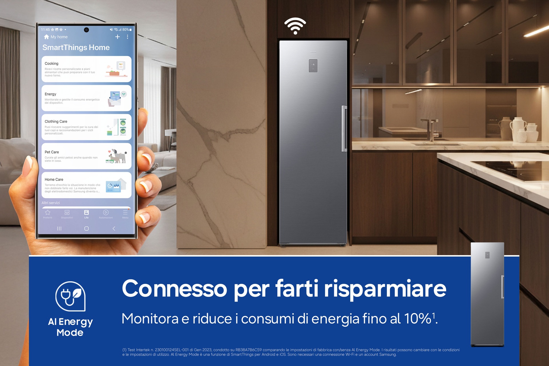 Freezer Monoporta Samsung Serie Bespoke AI 323L RZ70H32HDTEF Silver