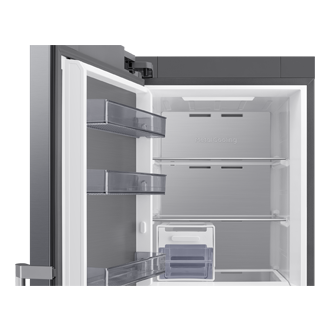 Freezer Monoporta Samsung Serie Bespoke AI 323L RZ70H32HDTEF Detail-Metal-Duct Silver 
