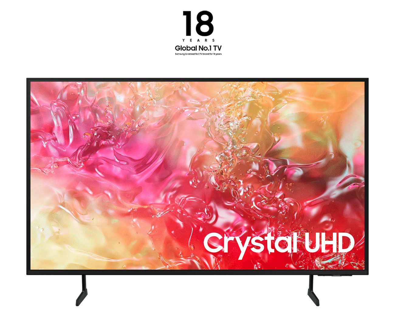 Samsung Crystal UHD 4K 43" DU7170 TV 2024, Black