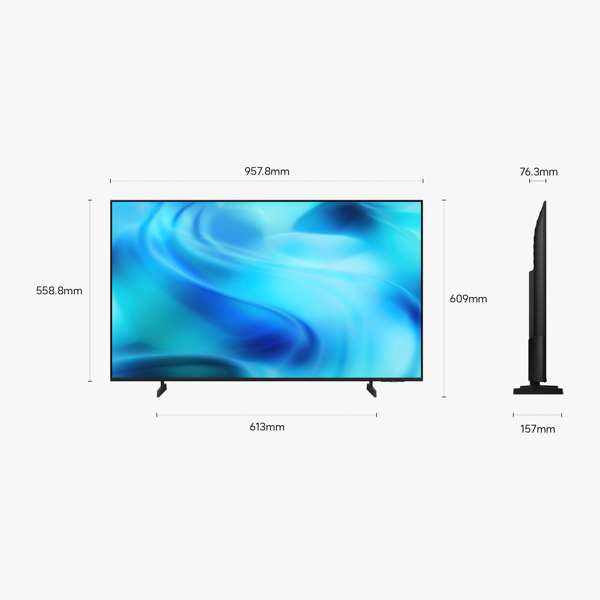 43" Mini LED M1EH 4K Vision AI Smart TV (2026) Black