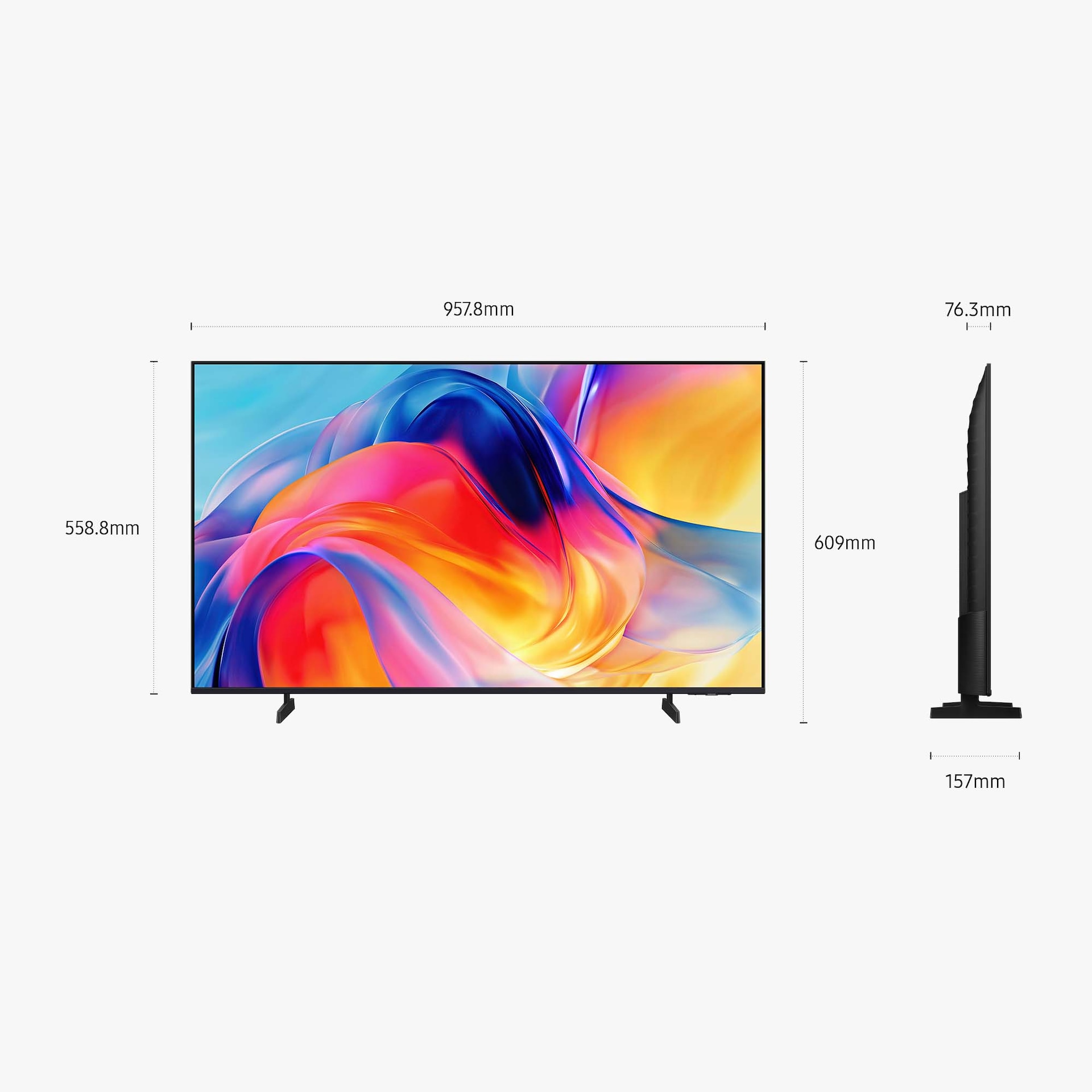 43" Mini LED M70H 4K Vision AI Smart TV (2026) Titanium Black