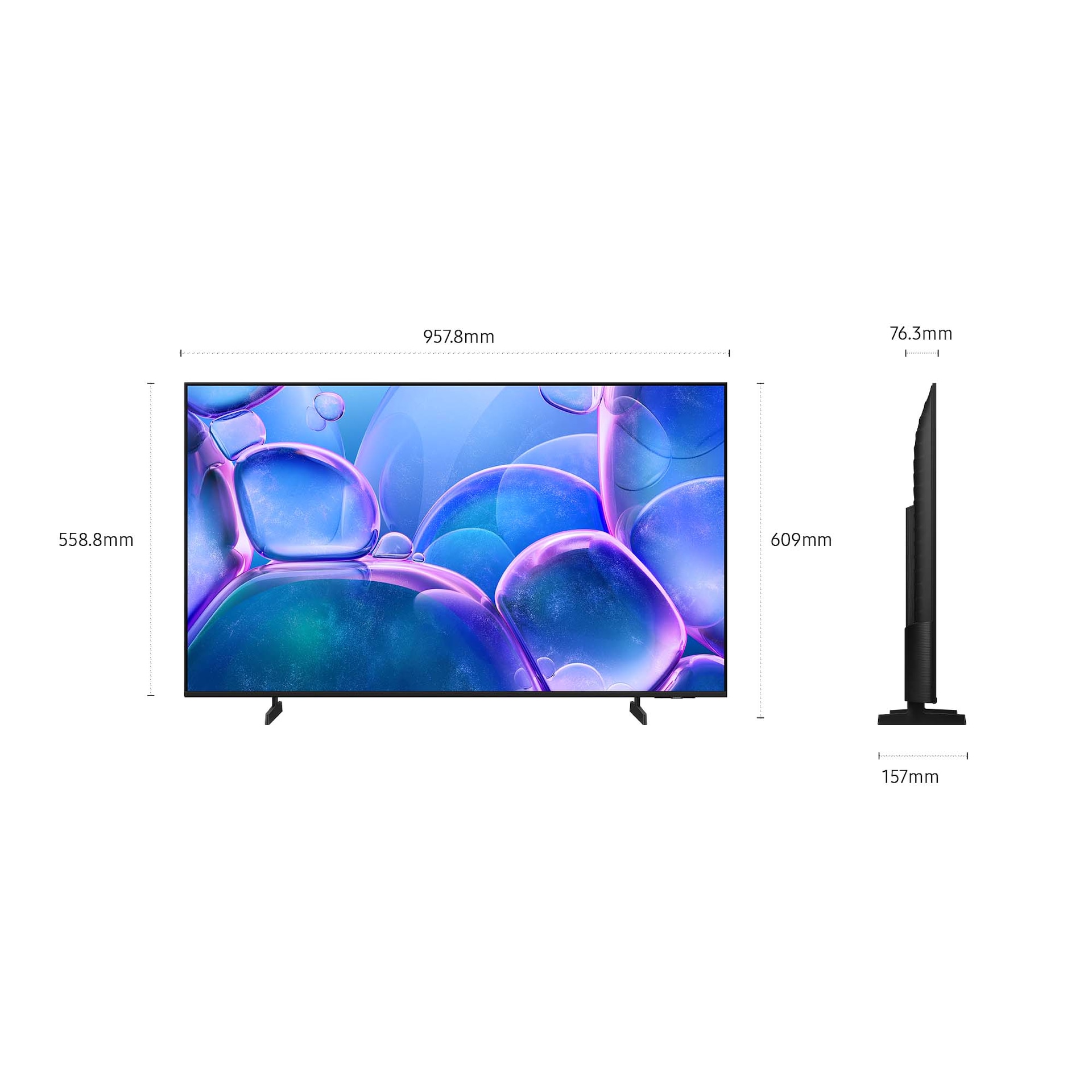43" Crystal UHD U7000F 4K Smart TV (2025) Black