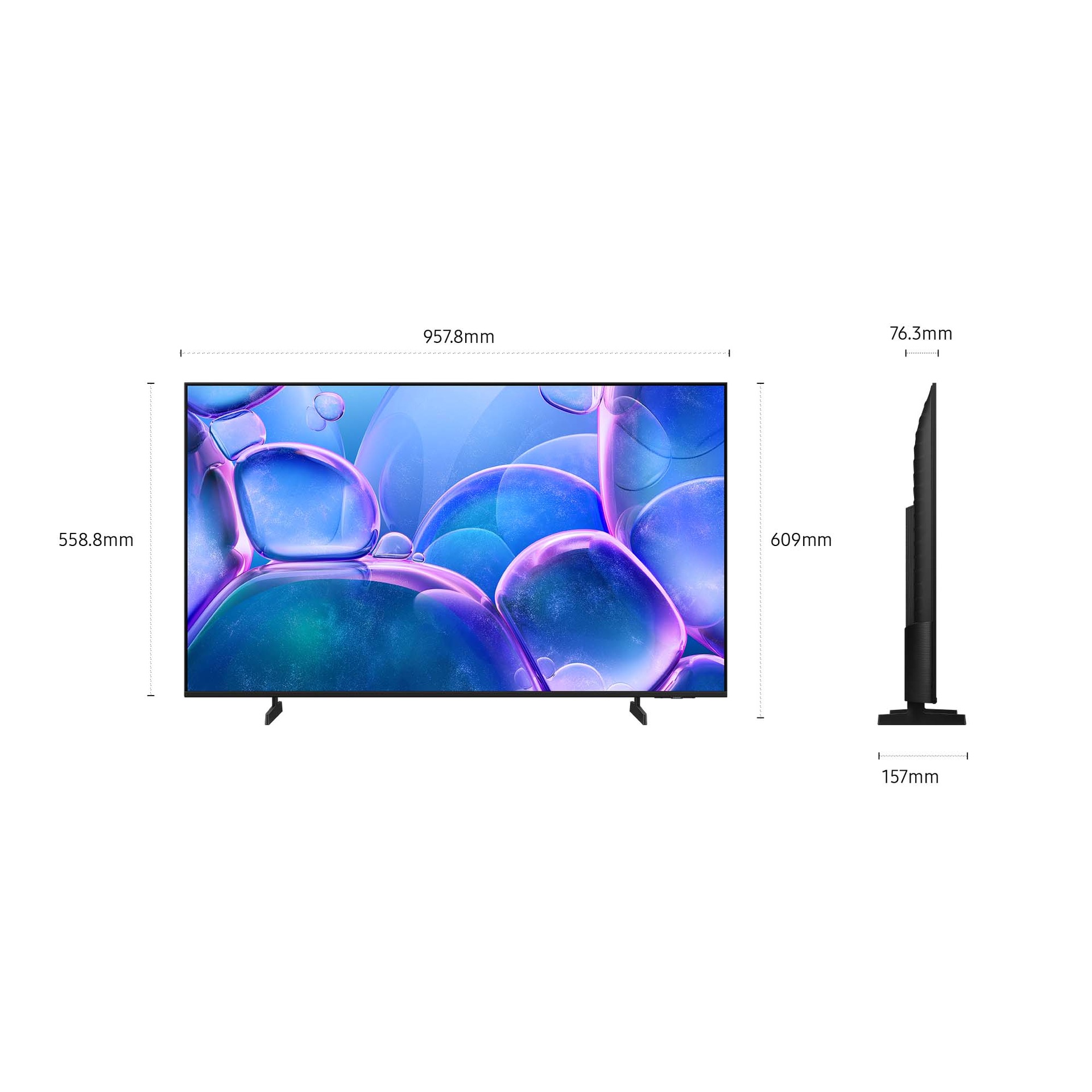 43" Crystal UHD U7000F 4K Smart TV (2025) Black