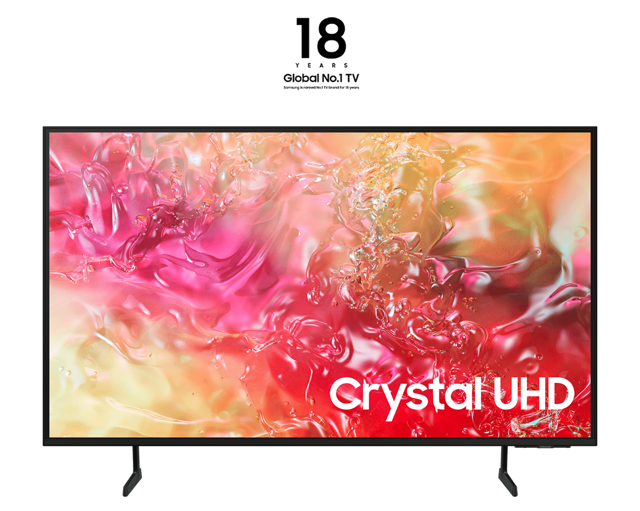Samsung Crystal UHD 4K 50" DU7190 TV 2024, Black