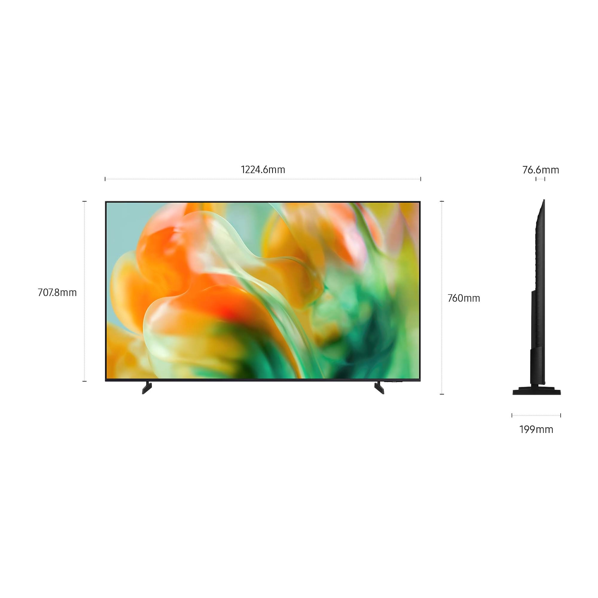 {size}" Mini LED M80H 4K Samsung Vision AI Smart TV (2026) L-Side Titanium Black 