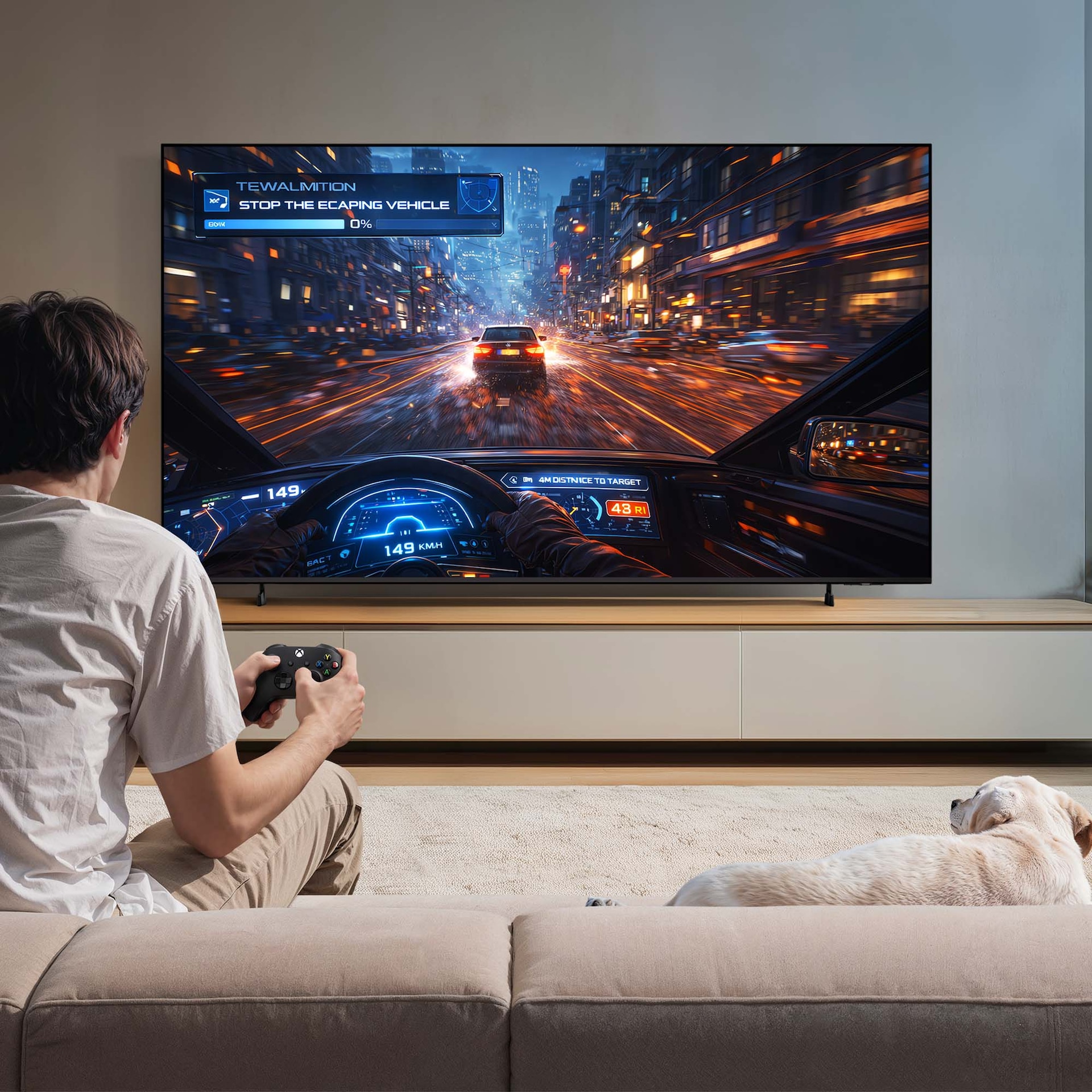 55" Mini LED M80H 4K Vision AI Smart TV (2026) Titanium Black