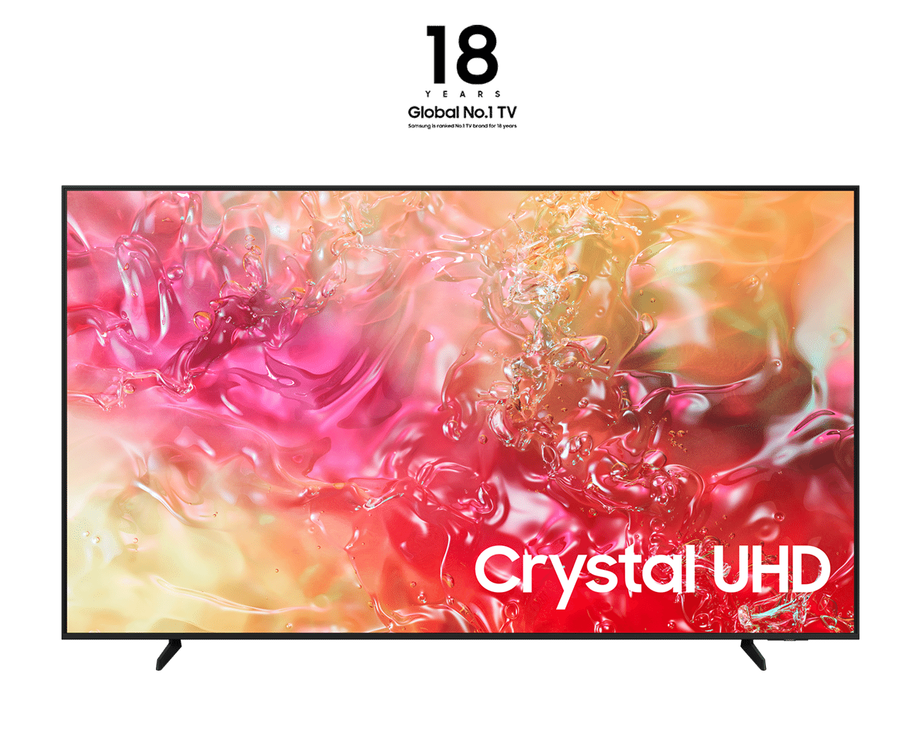 Samsung Crystal UHD 4K 75" DU7170 TV 2024, Black