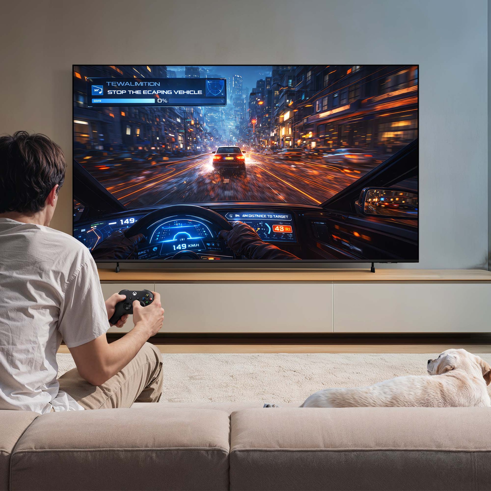 75" Mini LED M80H 4K Vision AI Smart TV (2026) Titanium Black