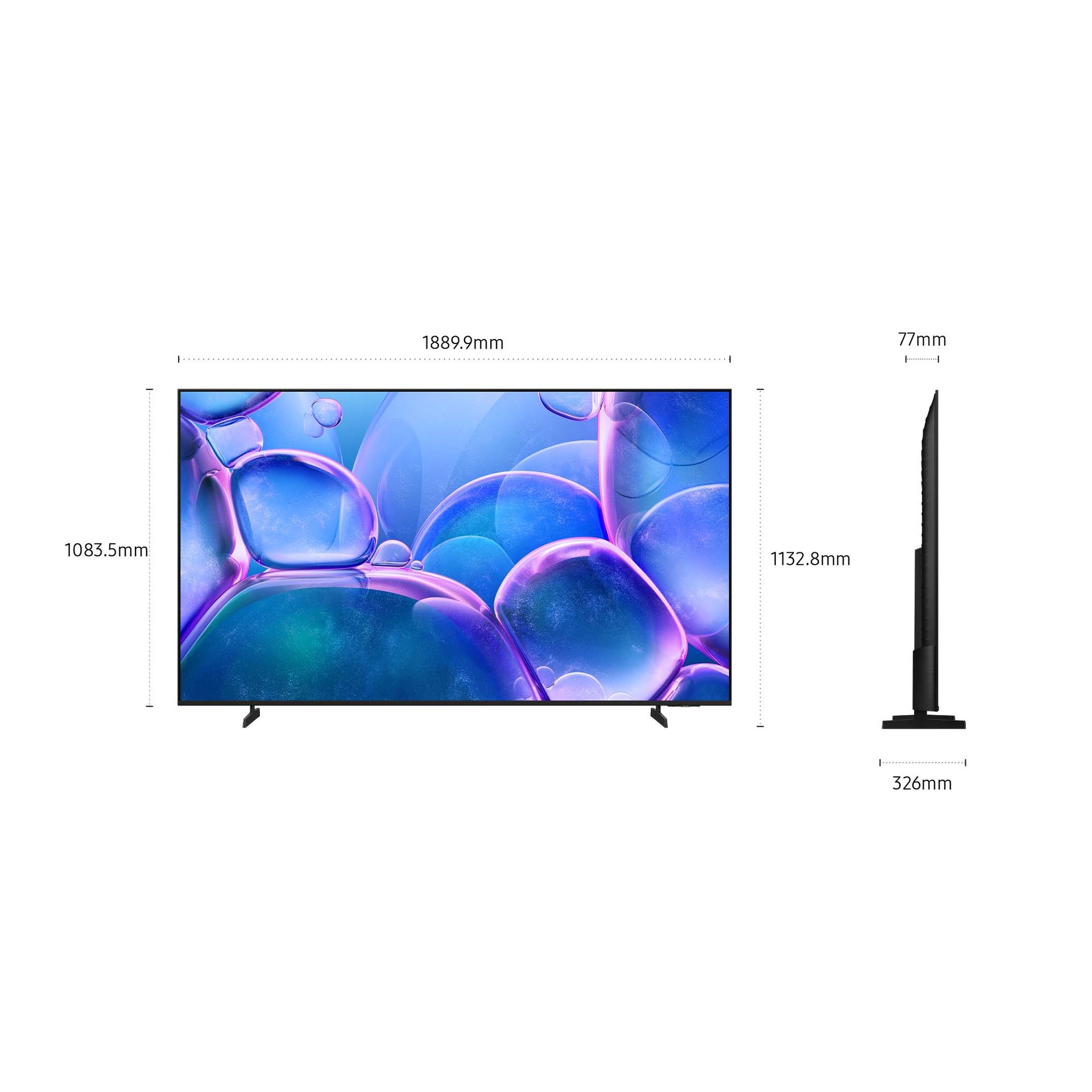 85" Crystal UHD U7000F 4K Smart TV (2025) Black