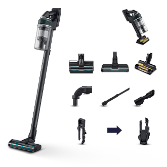 Aspirapolvere senza filo Samsung Jet 85S Complete 250W VS70H25WFT Teal Green
