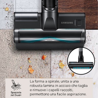 Aspirapolvere senza filo Samsung Jet 85S Complete 250W VS70H25WFT Teal Green