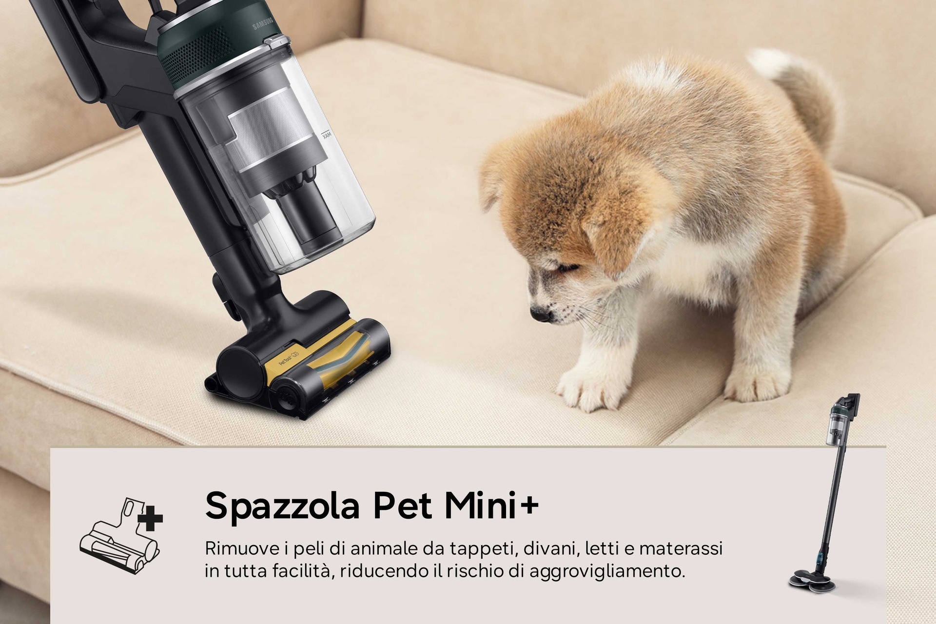 Aspirapolvere senza filo Samsung Jet 85S Premium 250W VS70H25WPT Teal Green