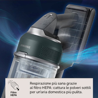 Aspirapolvere senza filo Samsung Jet 85S Premium 250W VS70H25WPT Teal Green