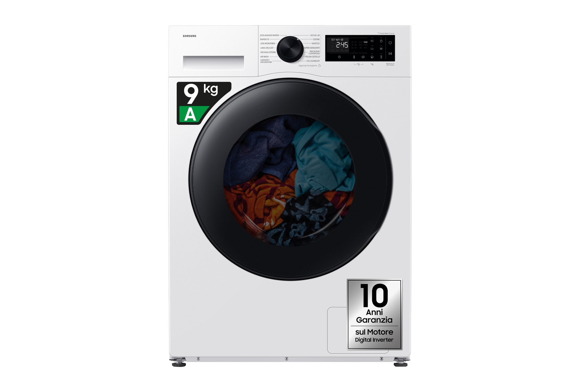Lavasciuga Samsung Crystal Clean 9/6Kg WD90HG5U34BEET ‎ ‎ ‎ Bianco