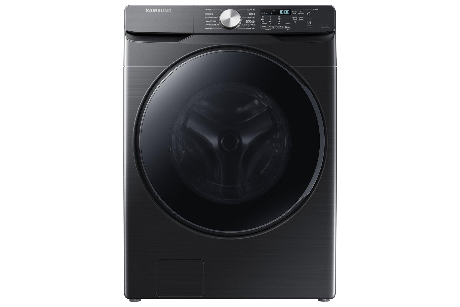 Samsung Lavatrice Grandi Capacità 18 Kg WF18T8000GV, Black