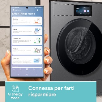 Lavatrice Samsung Bespoke AI Laundry 9kg WF90H09C4ST2 Gray