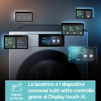 Lavatrice Samsung Bespoke AI Laundry 9kg WF90H09C4ST2 Gray