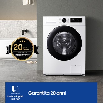 Lavatrice Samsung Crystal Clean 10Kg WW10FG5U34AEET White