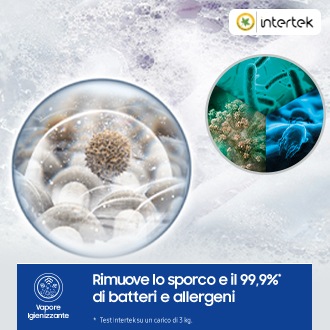 Lavatrice Samsung Crystal Clean 10Kg WW10FG5U34AEET White