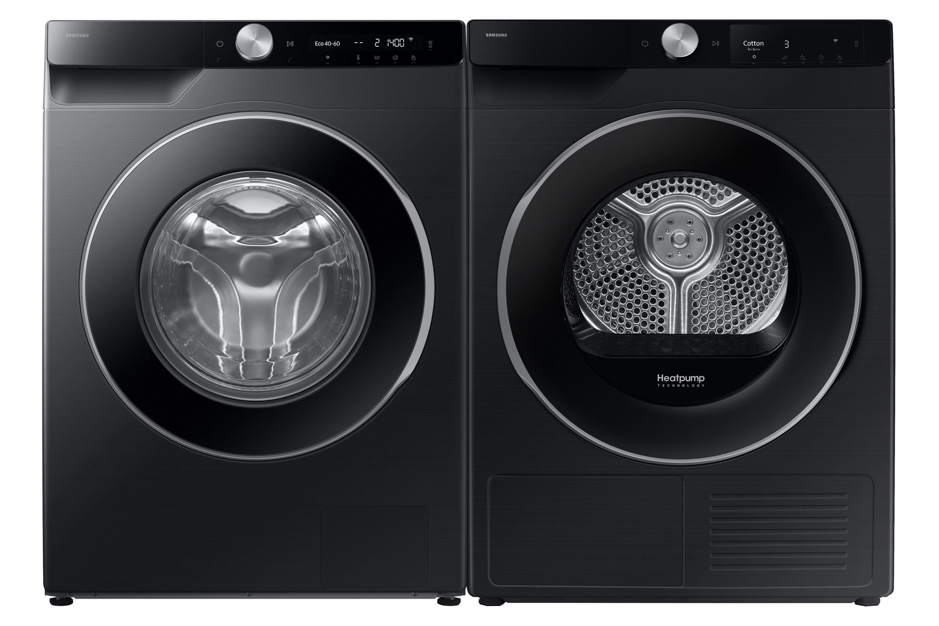 Laundry with SmartThings AI Energy mode and Grade A Energy Efficiency Front-Set1 Black 