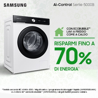 Risparmi fino a 70% di energia