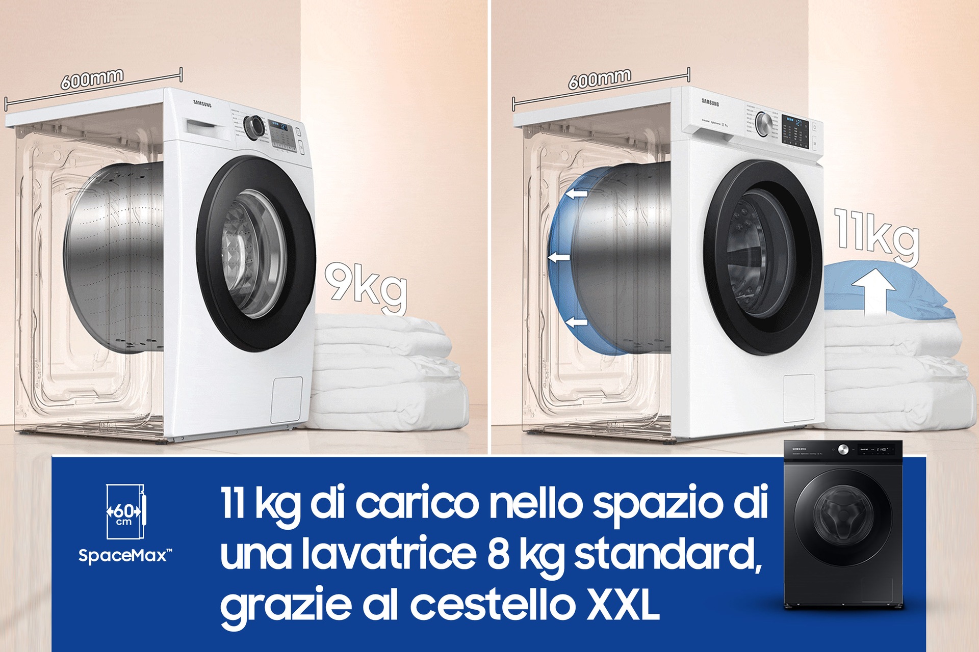 WW11BB744DGBS3 lavatrice