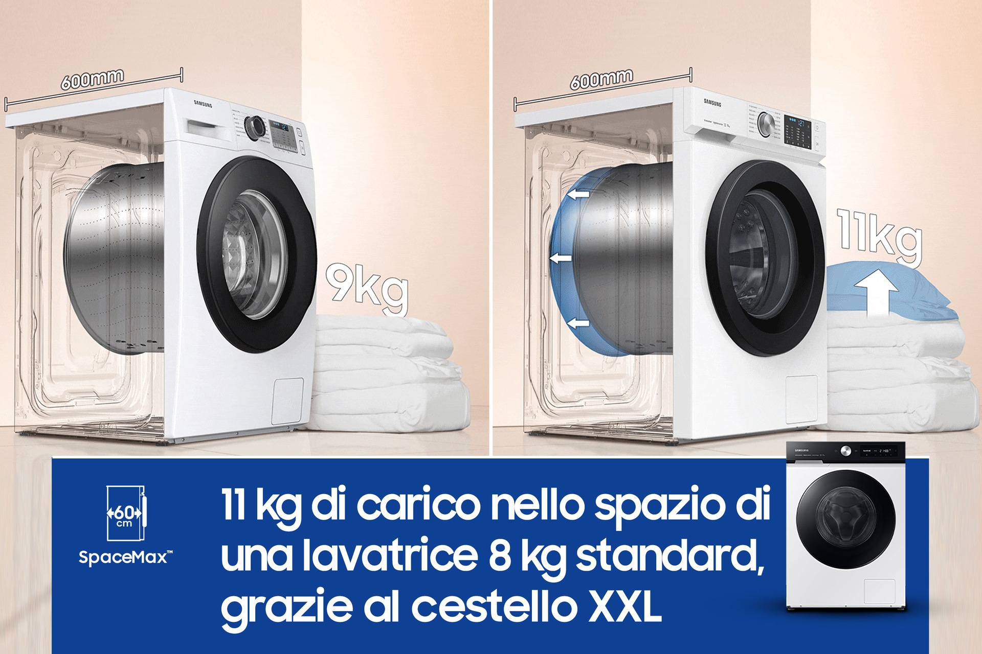 WW11BB744DGES3 lavatrice