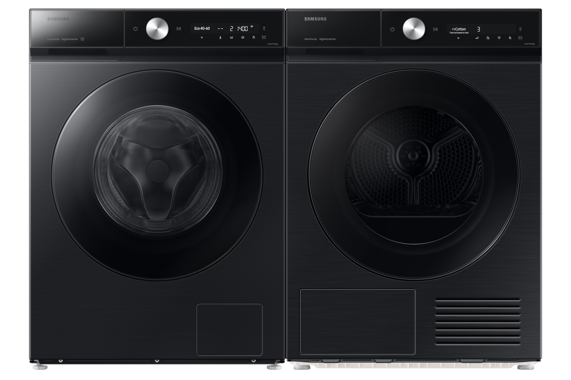 WW8400D FL Washer SmartThings AI Energy Mode and A-40% Extra Energy Efficiency 11kg Front-Pair Black 