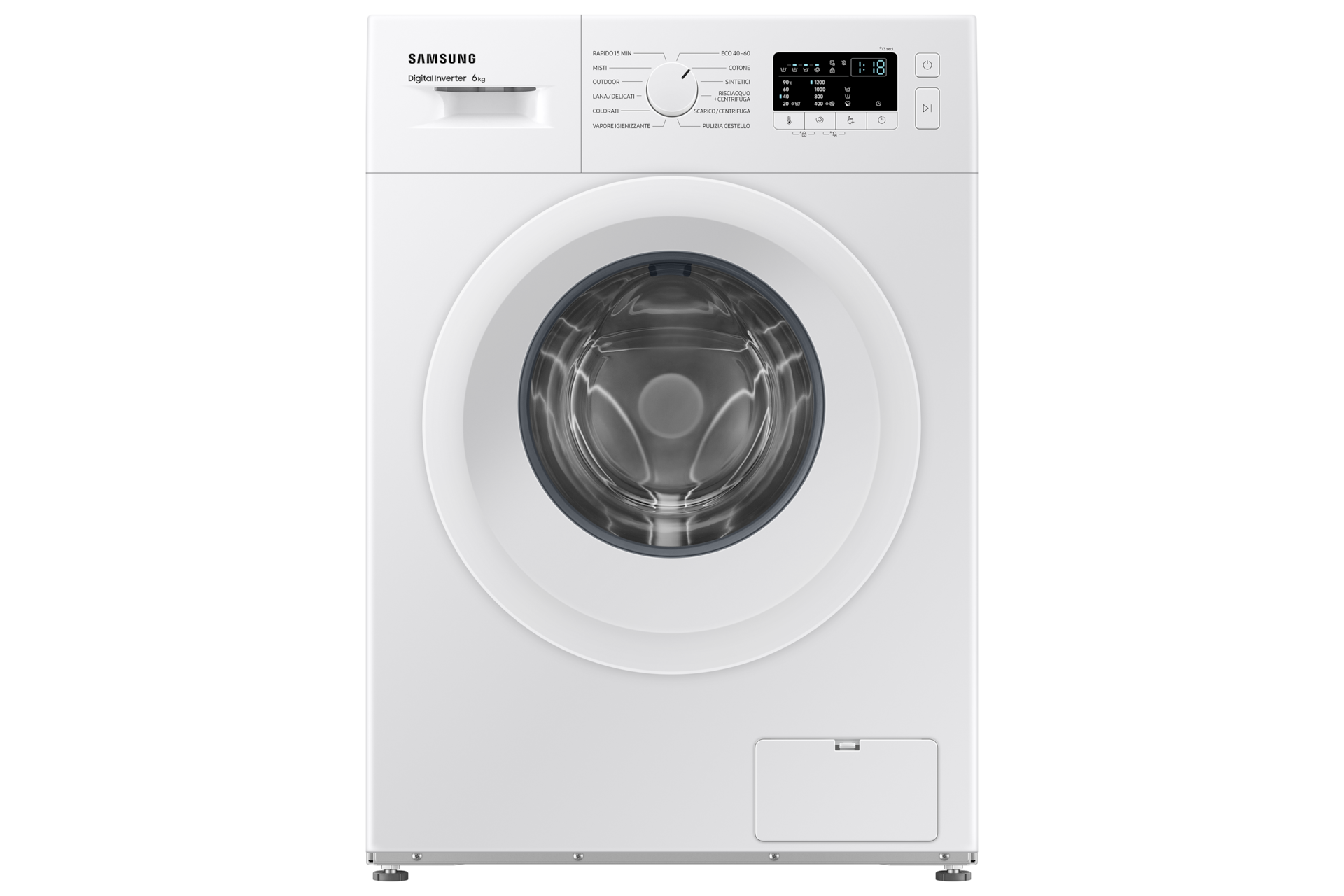 Samsung Lavatrice Slim 6 Kg WW60A3120WE, White