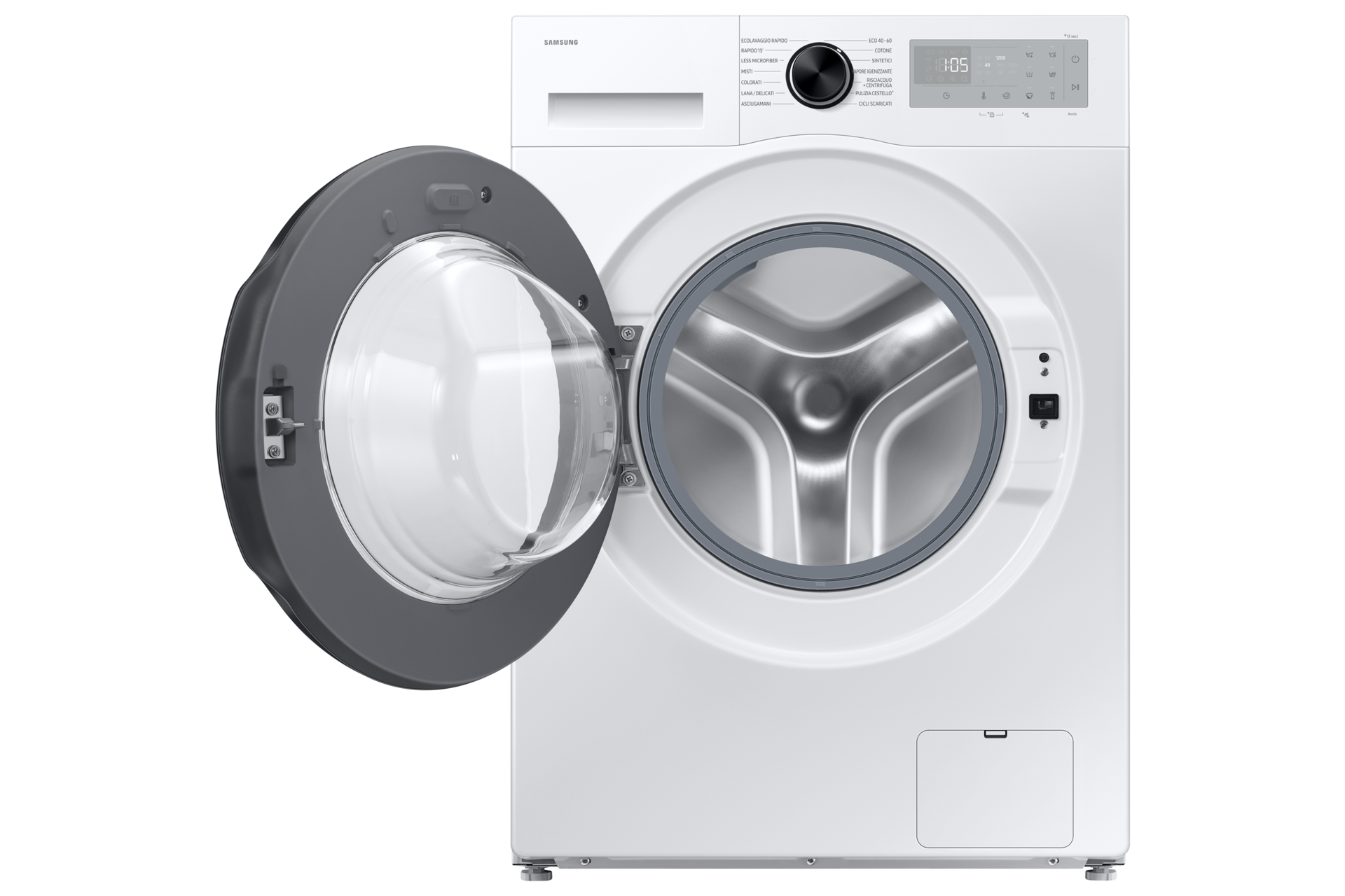 Laundry with Grade A Energy Efficiency and AI Ecobubble 8kg Front-Open White 