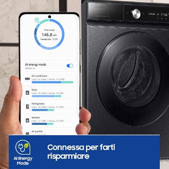 Lavatrice Samsung Bespoke AI™ Quickdrive 9kg WW90DB8U95GBU3 Black