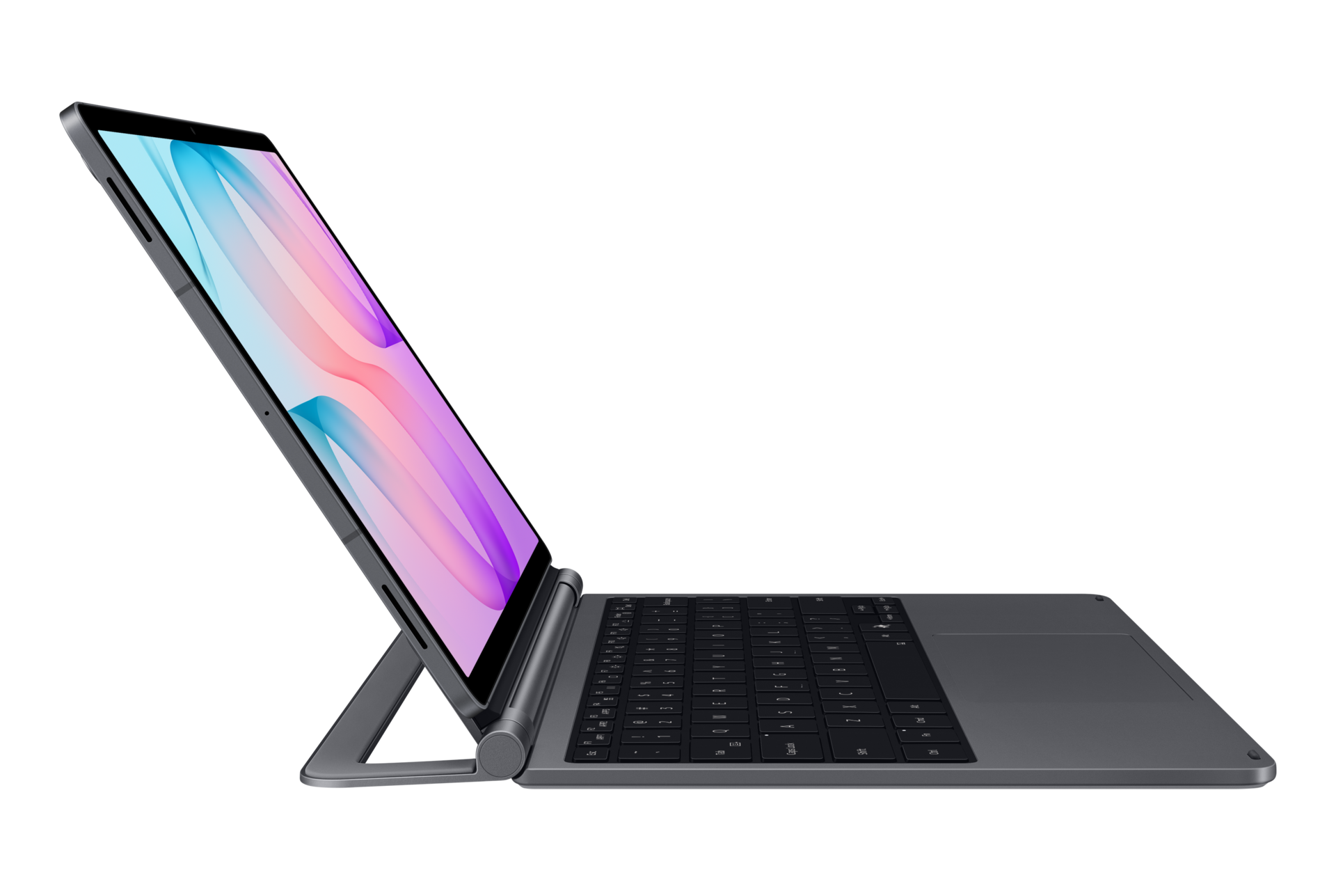 Galaxy Tab S12+ Pro Keyboard Standing3 Gray 