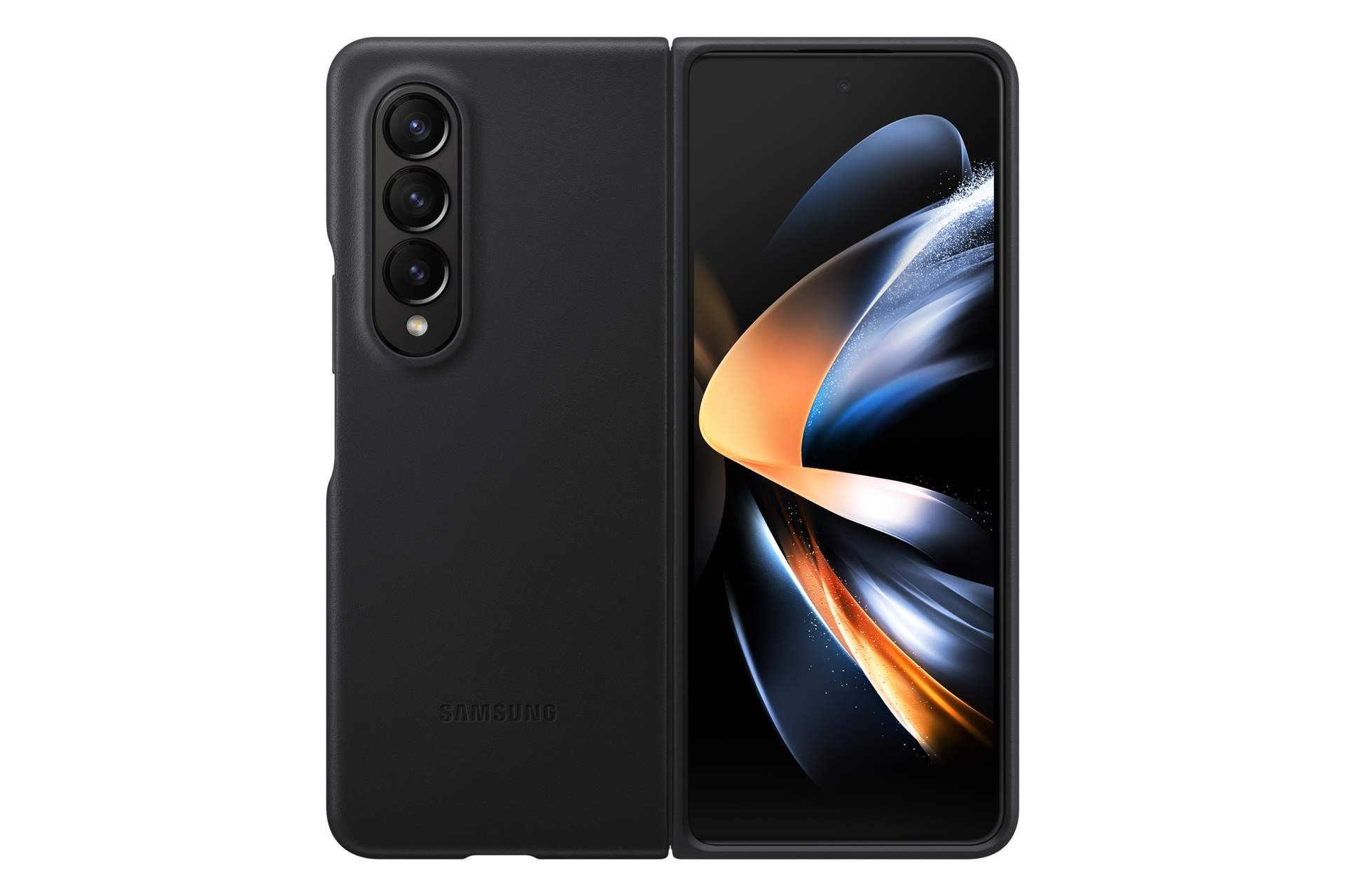 Galaxy Z Fold4 Leather Cover Black | Samsung Japan 公式